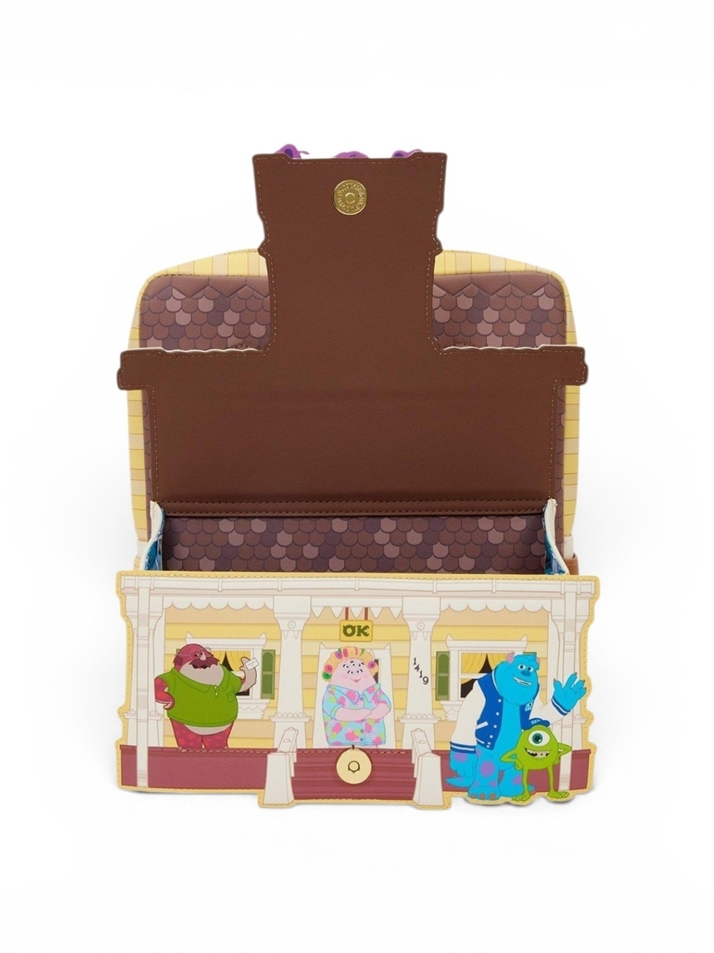 Loungefly Pixar Monsters University Oozma Kappa House Figural Mini Backpack Nwt - Picture 2 of 4